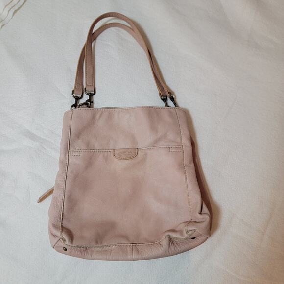 American Leather Co 100% Leather Shoulder Purse Handbag Hobo Austin Triple Entry - Picture 3 of 16
